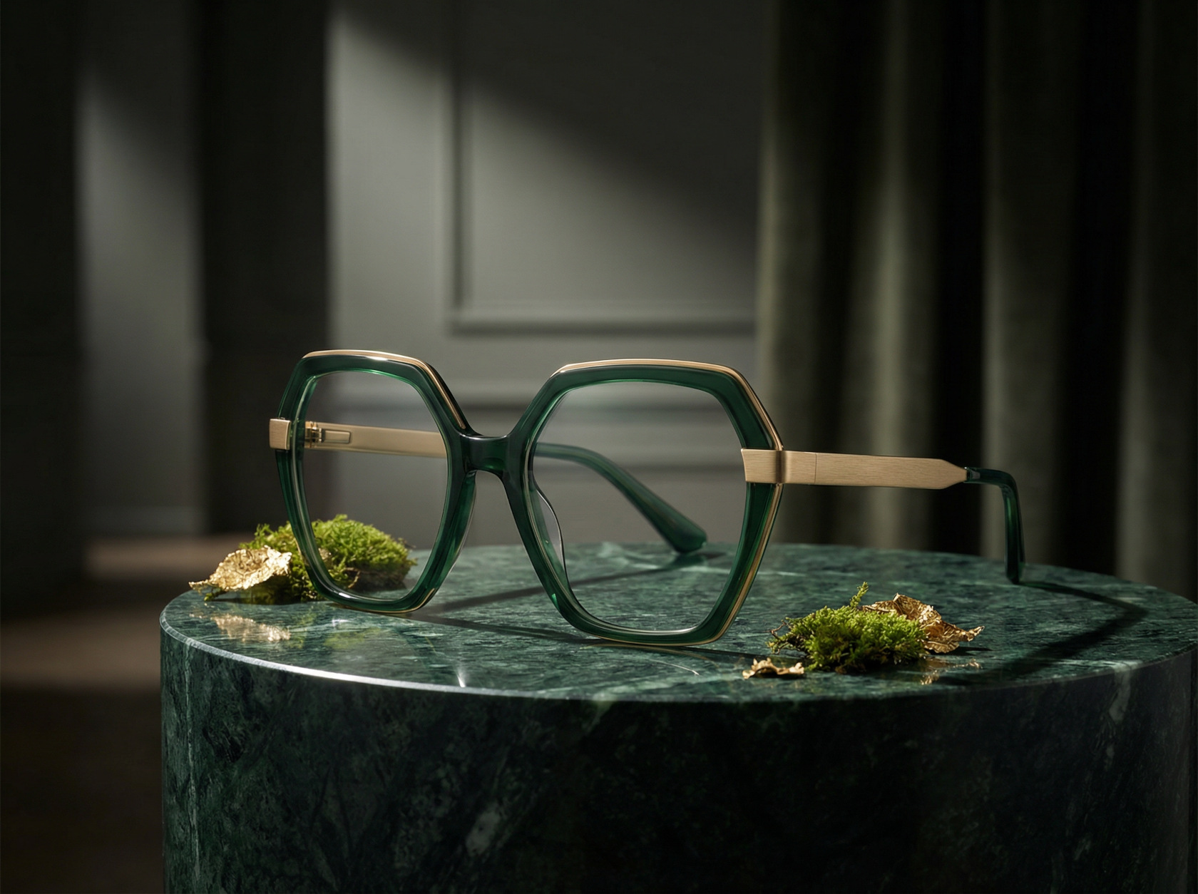Visuria Verde Esagonale — Donna